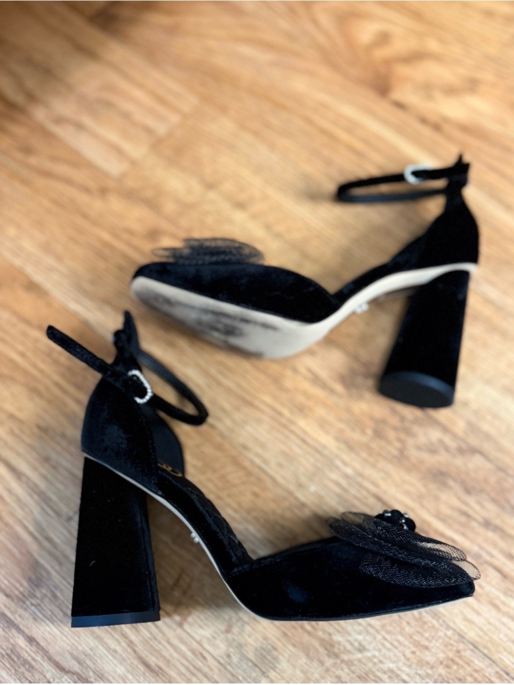 Sam Edelman Colter Velvet Heels - Picture 7 of 8